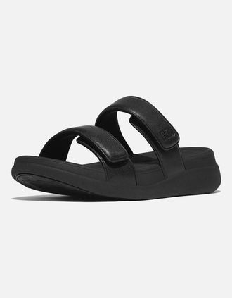 FitFlop Womens Fitflop F-Mode Go Polyurethane Womens All Black Clogs - Size: 8