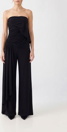 Lanvin Jumpsuit elegante in jersey con spalle scoperte e dettaglio drappeggiato