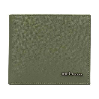 Kiton Wallets & Cardholders, male, Green, Size: ONE SIZE Classic Wallet
