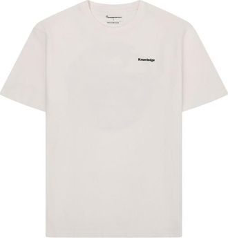 Knowledge Cotton Apparel Regular S/S Heavy Single Jersey Scenery Back Print T-Shirt f&uuml;r Herren | wei&szlig;