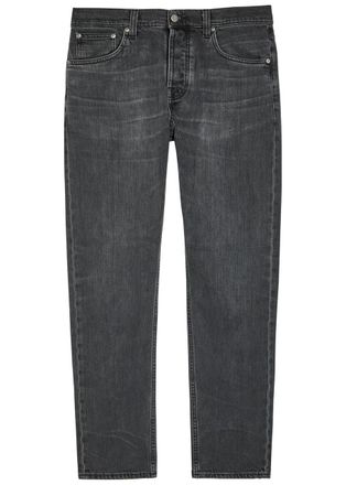 Nudie Jeans Ollie Slim Straight-leg Jeans - Dark Grey - 38 (W38 / Xxl)