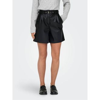 Only Short in imitatieleer 100% polyester