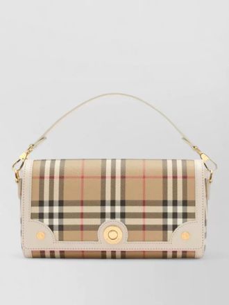 Burberry top handle shoulder bag check strap