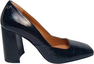 Pollini Pumps - Dames - Pumps - Zwart - 38 1/2 EU - Leer - Schoenen