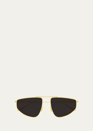 Bottega Veneta Geometric Aviator Sunglasses