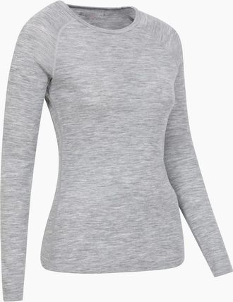 Mountain Warehouse Womens Mountain Warehouse Womens/Ladies Merino II Thermal Top - Grey - Size: 18