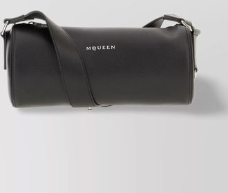 Alexander McQueen small cylindrical crossbody bag with metal hardware
