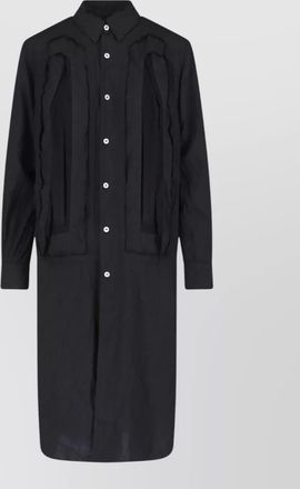 Comme Des Gar&ccedil;ons panel detail dress long sleeves midi