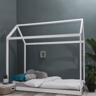 N&ouml;a & Nani Kara Single 4 Poster Bed Frame in White