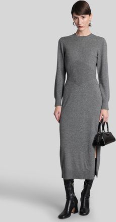 Givenchy Long Dress In Grey Cashmere
