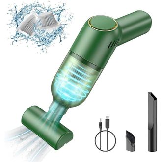 OEM Aspiradora De Mano Inal&aacute;mbrica: Mini Aspiradora De Mano Recargable Con Gran Potencia De Succi&oacute;n, Aspiradora Peque&ntilde;a Port&aacute;til Para Alfombras - Crezuo