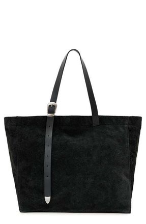 AllSaints Haven Leather Tote in Black at Nordstrom