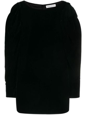 Nina Ricci velvet mini dress - Black