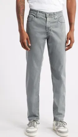 AG - Adriano Goldschmied Everett Stretch Sateen Slim Straight Pants in Sulfur Bayside Road at Nordstrom, Size 35 X 34