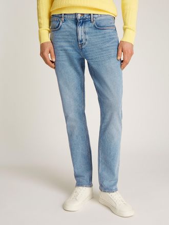 Tommy Hilfiger Straight-Jeans TOMMY HILFIGER, Herren, Gr. 30, L&auml;nge 32, blau (reef indigo), Denim/Jeans, Obermaterial: 99% Baumwolle, 1% Elasthan, unifarben, straigh