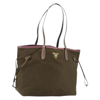 Prada Pre-owned Tote Bags, female, Green, Size: ONE SIZE Pre-owned Vintage Tote Bag