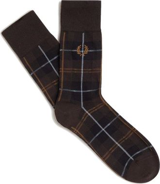 Fred Perry Calze Tartan - - Underwear - Uomo - Nero - ONE SIZE