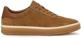 Kazar Su&egrave;de sneakers in bruine kleur - Heren - Sneakers - Bruin - 45 EU - Su&egrave;de - Schoenen