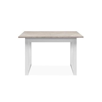 Calicosy Mesa de comedor extensible decorada en travertino - l120/160 cm
