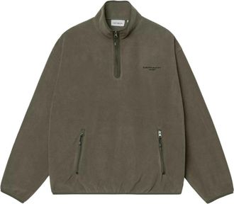 Carhartt Work in Progress Edmore Half Zip Sweat - Heren - Fleece jassen - Groen - S - Polyester - Fitness