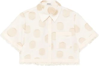 SIMKHAI Camicia Topanga a pois - Toni neutri