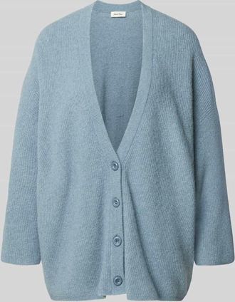 American Vintage American Vintage Relaxed Fit Cardigan mit Woll-Anteil Modell Damsville in Rauchblau, Gr&ouml;&szlig;e M/L