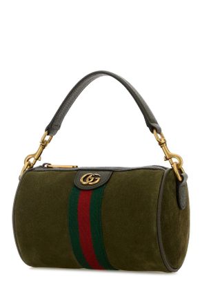 Gucci Mens Olive Green Suede Mini Ophidia Handbag Borse A Mano