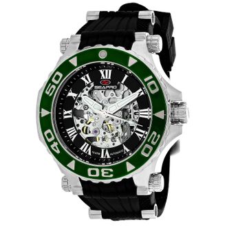Seapro Mens Seaway Black Round 50mm