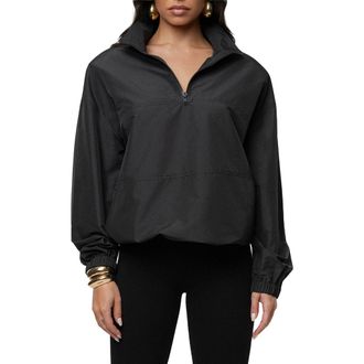 JLUXLABEL Oversized Funnel Jacket in Black at Nordstrom, Size Medium