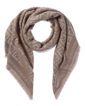 Fendi Fendi Ff Wool & Silk-Blend Scarf