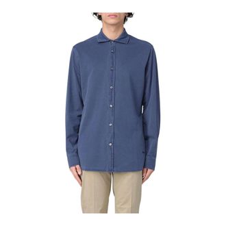 Woolrich Casual Shirts, male, Blue, Size: XL Classic Denim Shirt