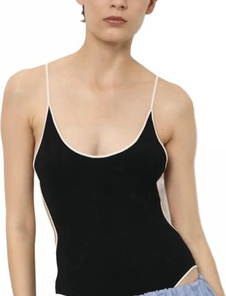 Paris Georgia Nya Bodysuit In Black Cream