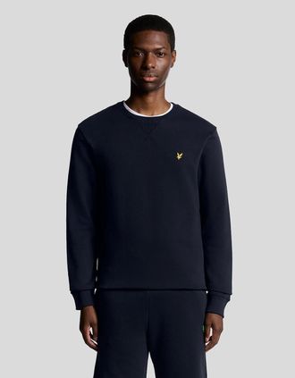Lyle & Scott Lyle And Scott Mens Cotton Crew Neck Sweatshirt - Navy - Size: 34