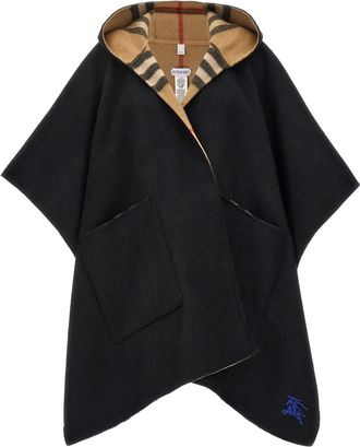 Burberry Multicolor Reversible Hooded Cape