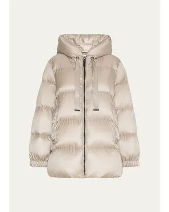 Max Mara Seia Hooded Water-Resistant Down Jacket
