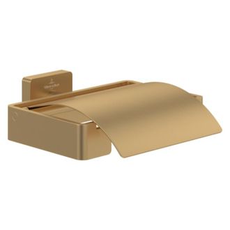 Villeroy & Boch Villeroy&boch - Dispensador De Papel Higi&eacute;nico Con Tapa Villeroy Et Boch Elements - Striking Brushed Gold