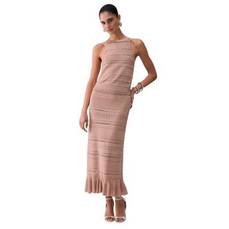 Liu Jo Dames, Jurken, Roze, Maat: M Viscose