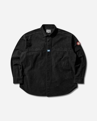 Cav Empt Men s Brushed Cotton Design Big Shirt Black