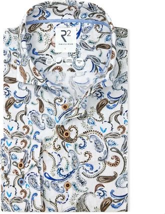 R2 Amsterdam Overhemden, Heren, Veelkleurig, XL, Stijlvol Overhemd voor Mannen