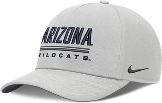 Nike Arizona Sideline Practice Rise Nike Mens Dri-FIT College Adjustable Hat in Grey | NC060BBUAN-RKB