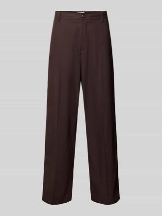 Filippa K Wide Fit Hose aus reiner Baumwolle in Schoko, Gr&ouml;&szlig;e 46
