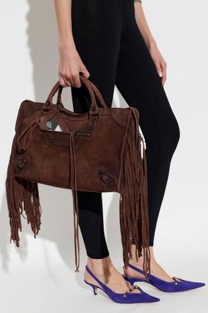 Balenciaga Le City Medium Handbag, Womens, Brown