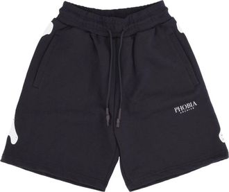 Phobia Archive Skeleton Print Shorts - Heren - Korte sportbroeken - Zwart - L - Katoen - Fitness