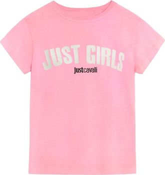 Just Cavalli Just Girls T-shirt - Dames - T-shirts - Roze - S - Katoen - Tops