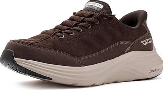 Skechers Contour Foam Cozy Fit Calvoro Hands Free Slip-In Mens Shoes Chocolate : 10.5 EE - Wide, Suede/Synthetic