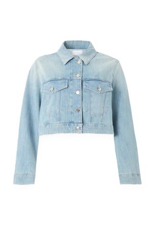 Dondup Cropped Denim Jacket with Classic Collar