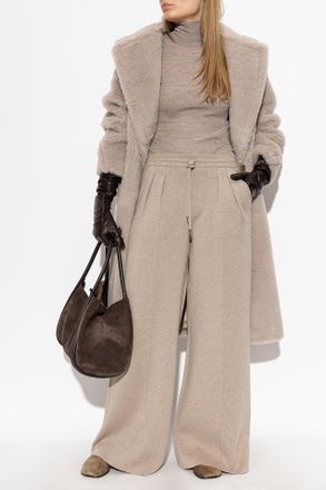Max Mara Tedgirl Fur Coat, Womens, Grey