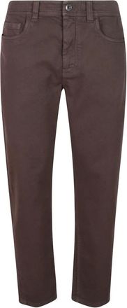 Brunello Cucinelli Vaqueros de cinco bolsillos - Jeans - Mujer - Marr&oacute;n - XL