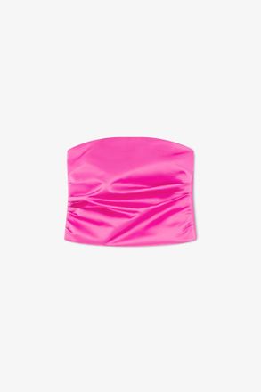 Ganni Top in Duchesse Satin - Size 10/12 Pink