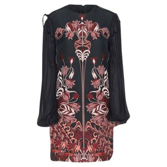 Giambattista Valli Giamba Giambattista Valli floral cloque semi sheer sleeves dress